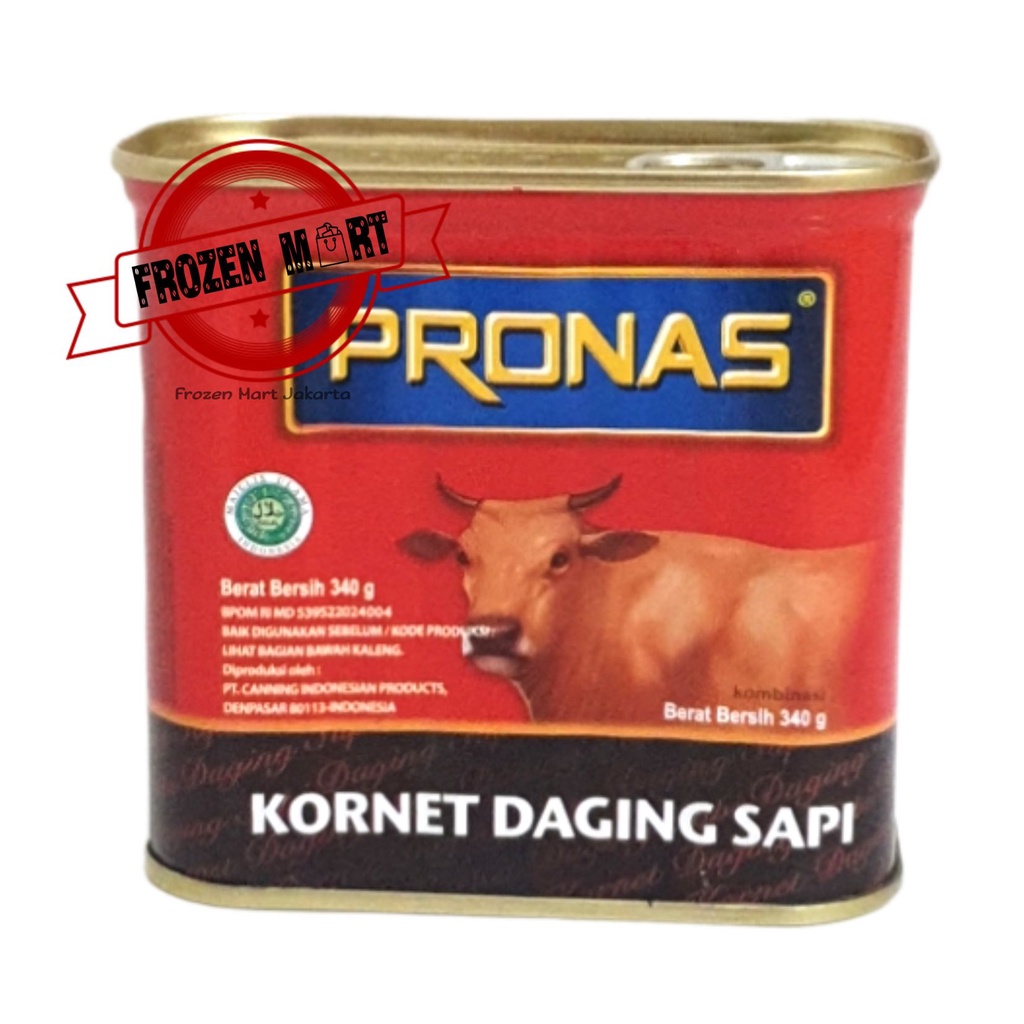 Jual Pronas Kornet Daging Sapi Kaleng Corned Beef Halal Gr