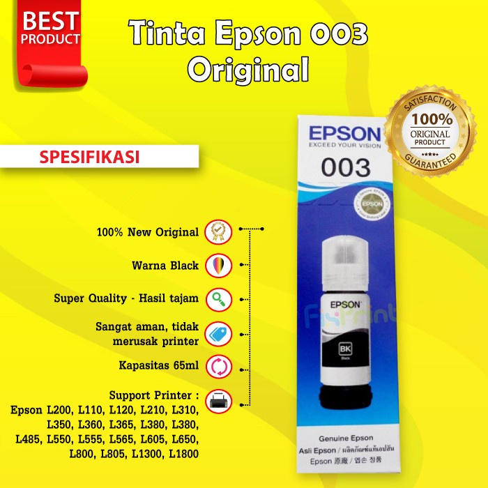 Jual Tinta Epson Original Printer L L L L L