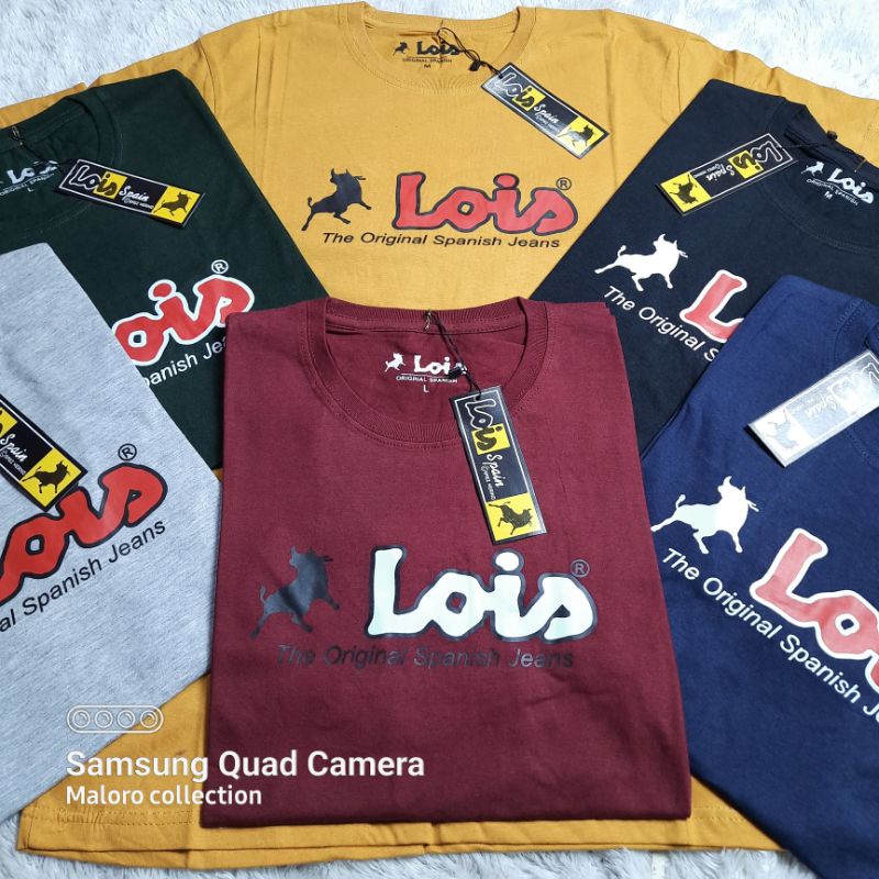 Jual Lois Kaos Pria Branded Kekinian Bahan Katun Cotton Combed S