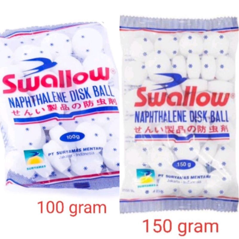 Jual Swallow Kamper Kapur Barus Naphthalene Disk Ball 100gr 150gr