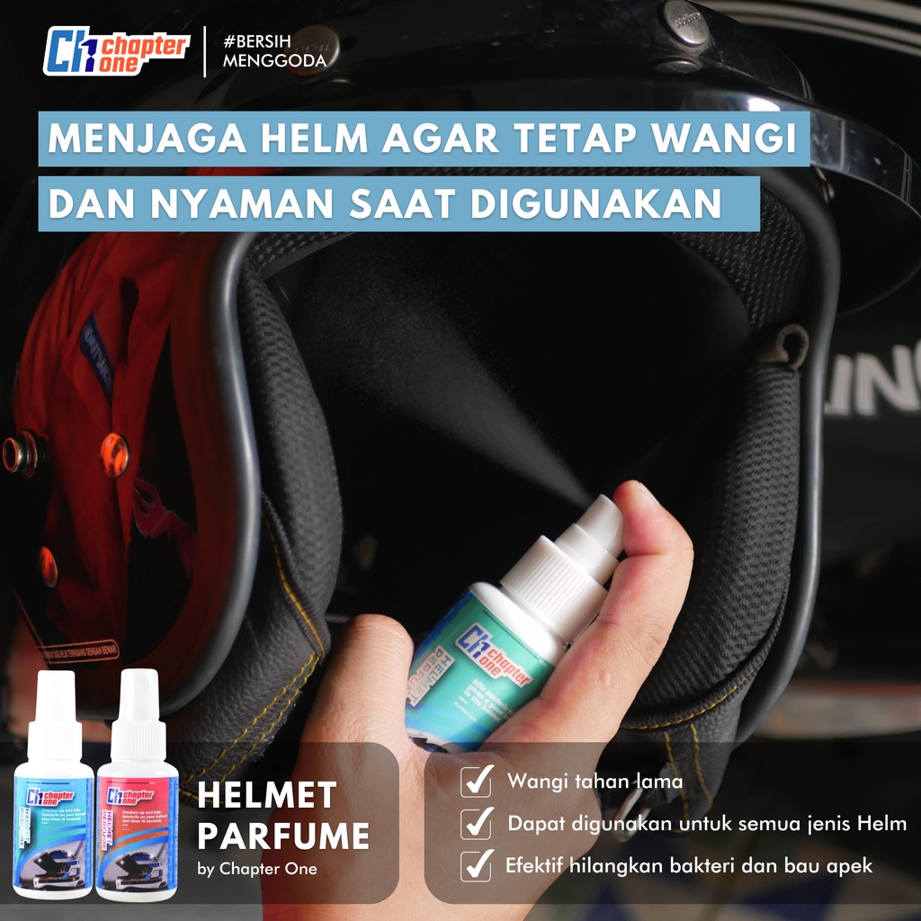 Jual Parfum Helm Motor Chapter One Penghilang Bau Dan Anti Bakteri Helm