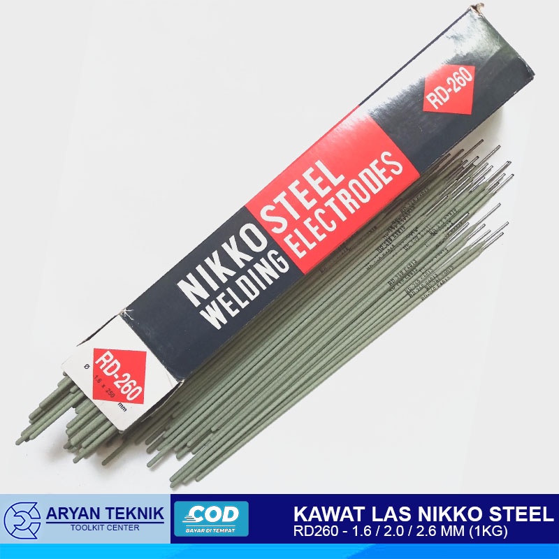 Jual PROMO Kawat Las Nikko Steel Ukuran 1 6mm RD 260 Dan Ukuran 1 6 Mm