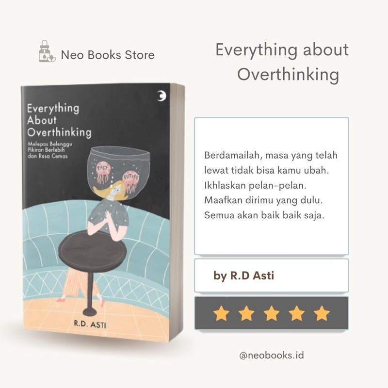 Jual Buku Everything About Overthinking Caesar Media Shopee Indonesia