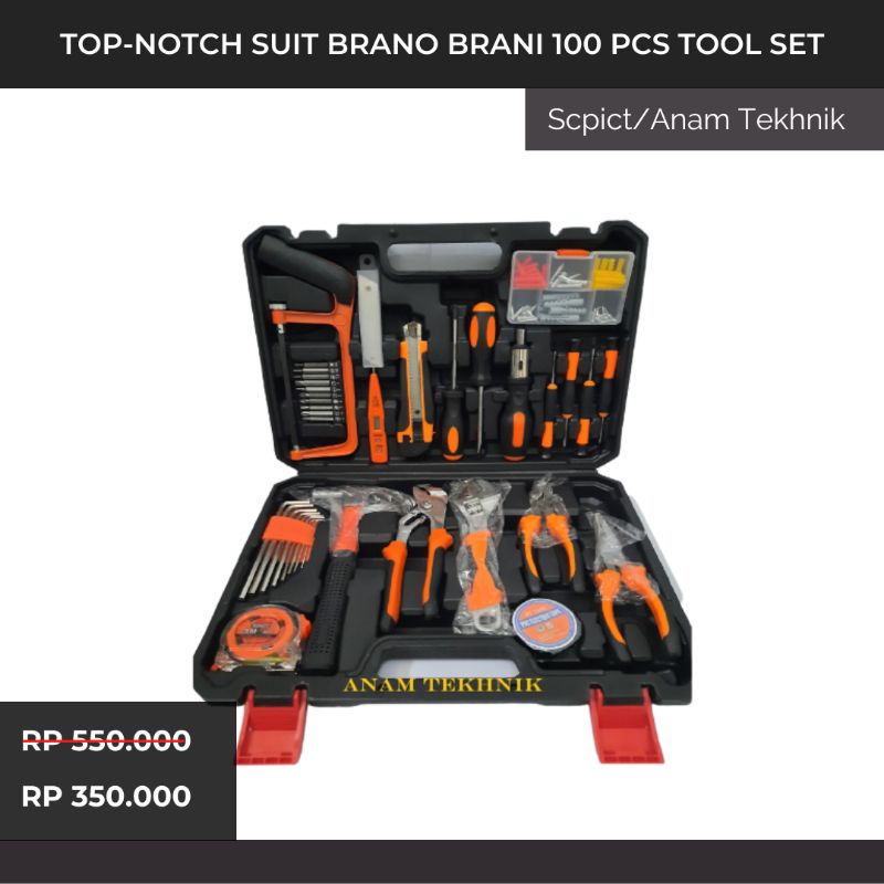 Jual Promo Top Notch Suit Brano Brani Pcs Tool Set Shopee Indonesia