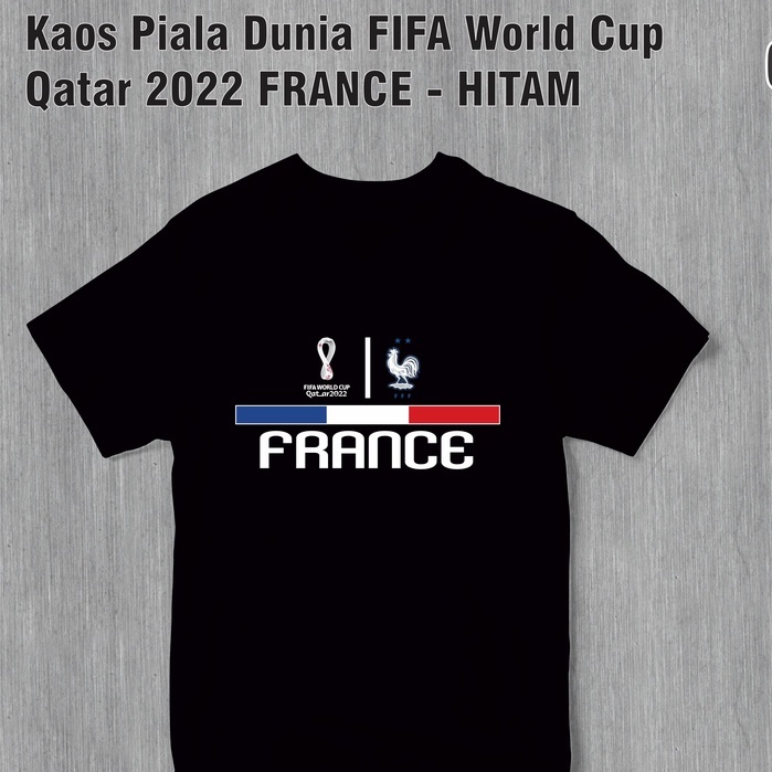 Jual Kaos Piala Dunia FIFA World Cup Qatar 2022 FRANCE Shopee Indonesia