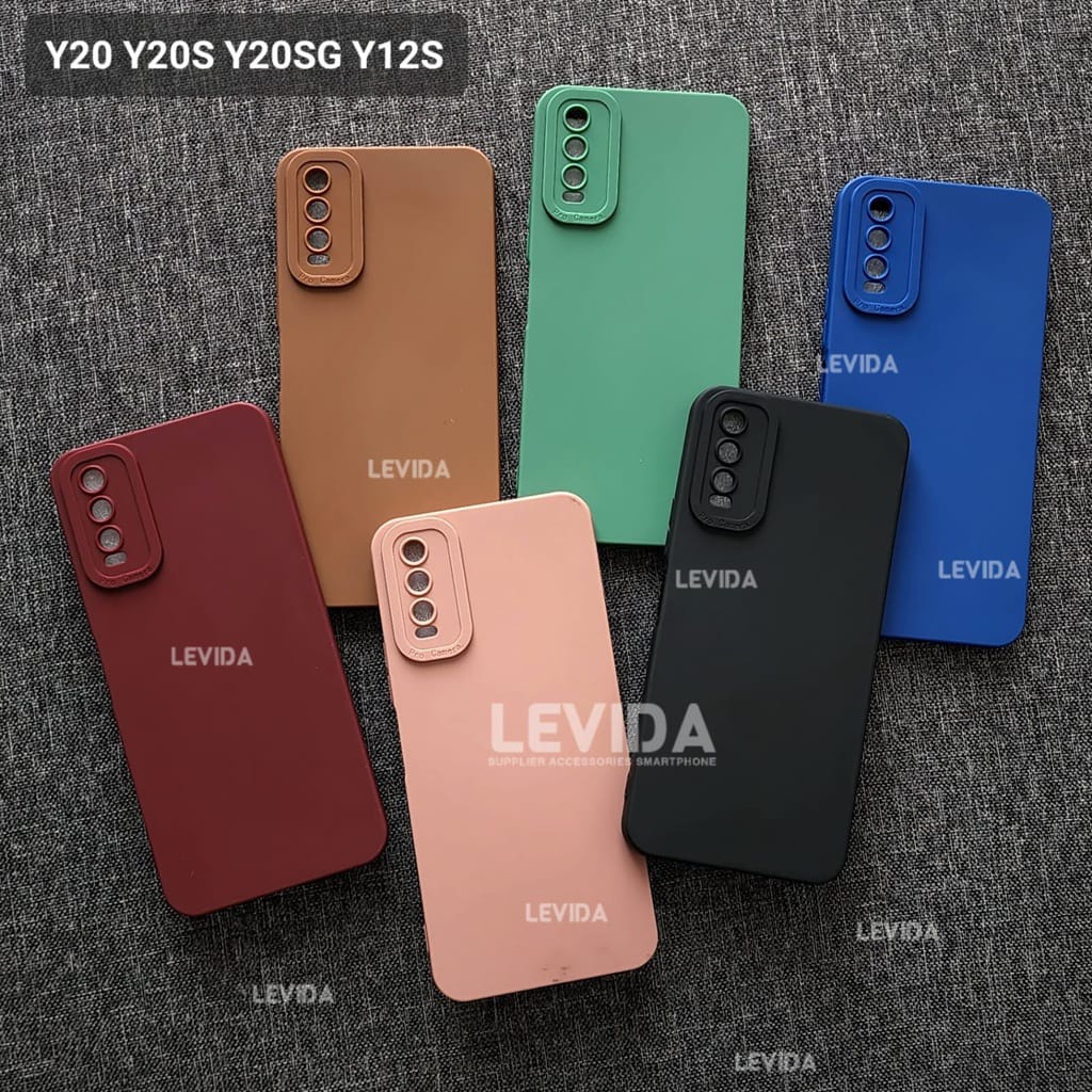 Jual VIVO Y20 Y20S Y12S CASE PRO CAMERA MACARON CASE VIVO Y20 Y20S Y12S