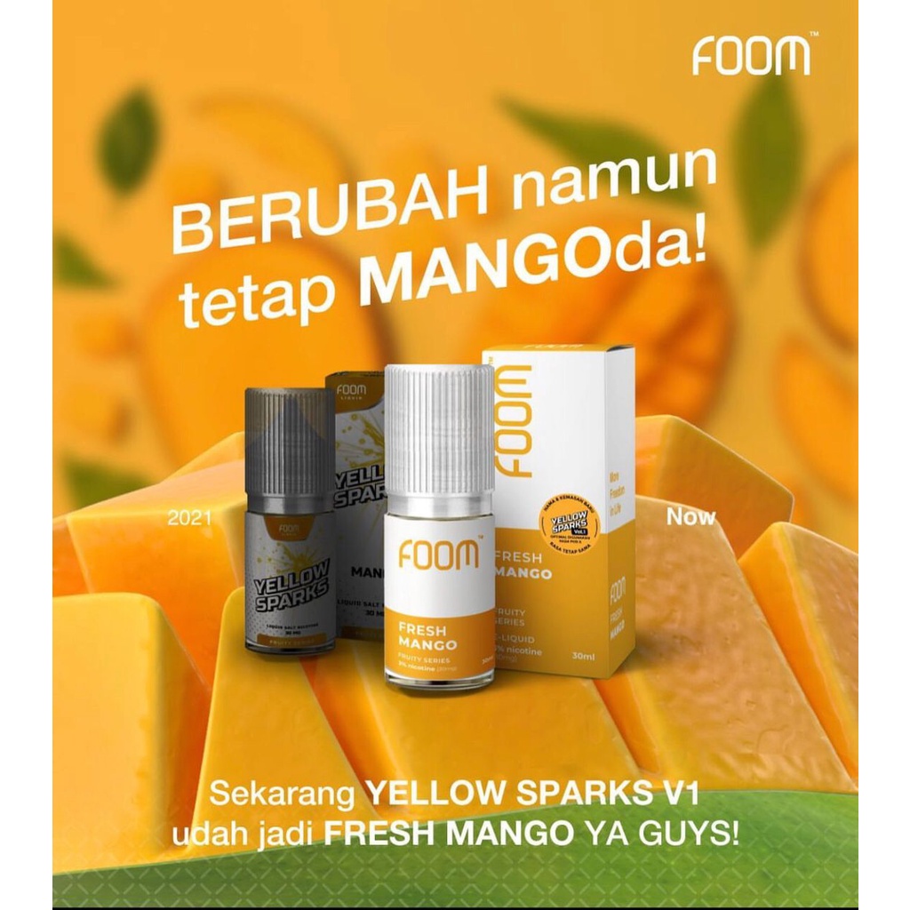 Jual Foom Icy Mango Saltnic Ml By Foom Lab Shopee Indonesia