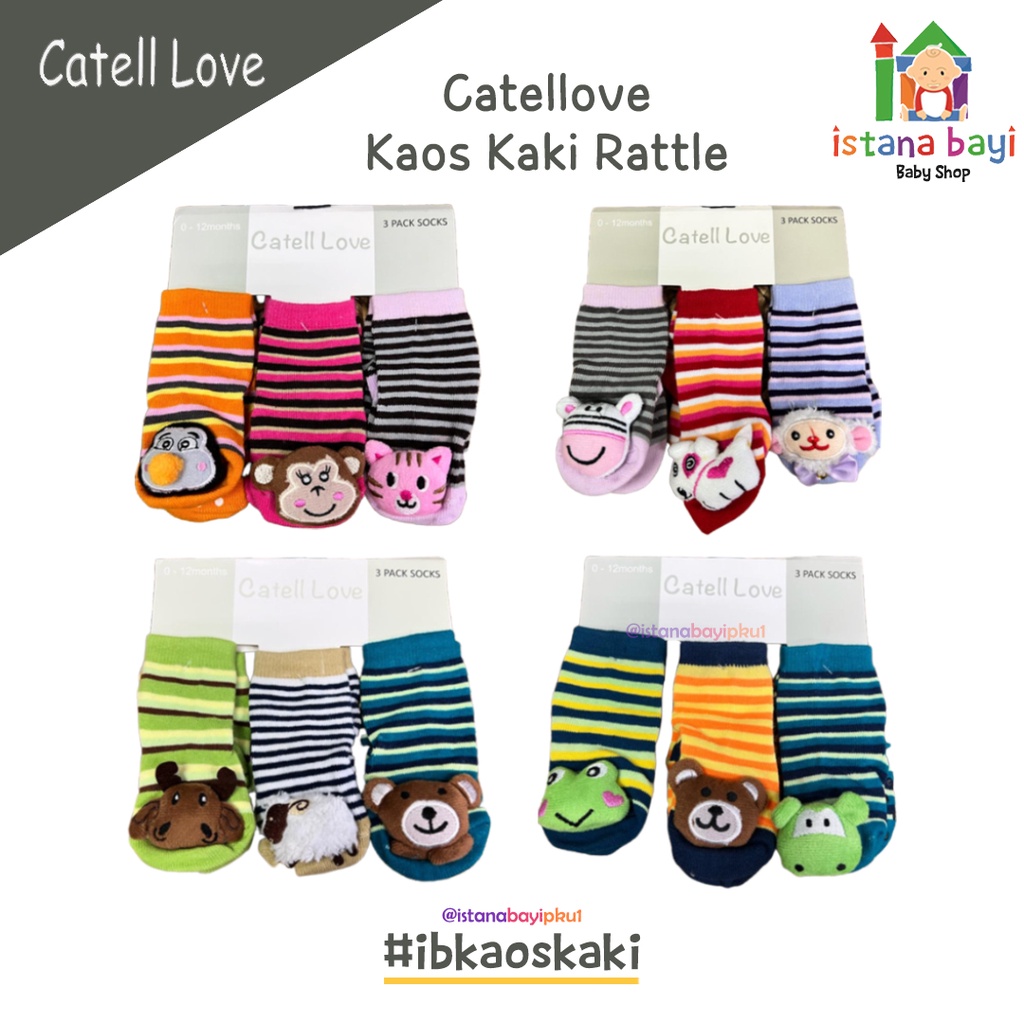 Jual Catell Love Kaos Kaki Isi Boy Girl Kaos Kaki Rattle Isi