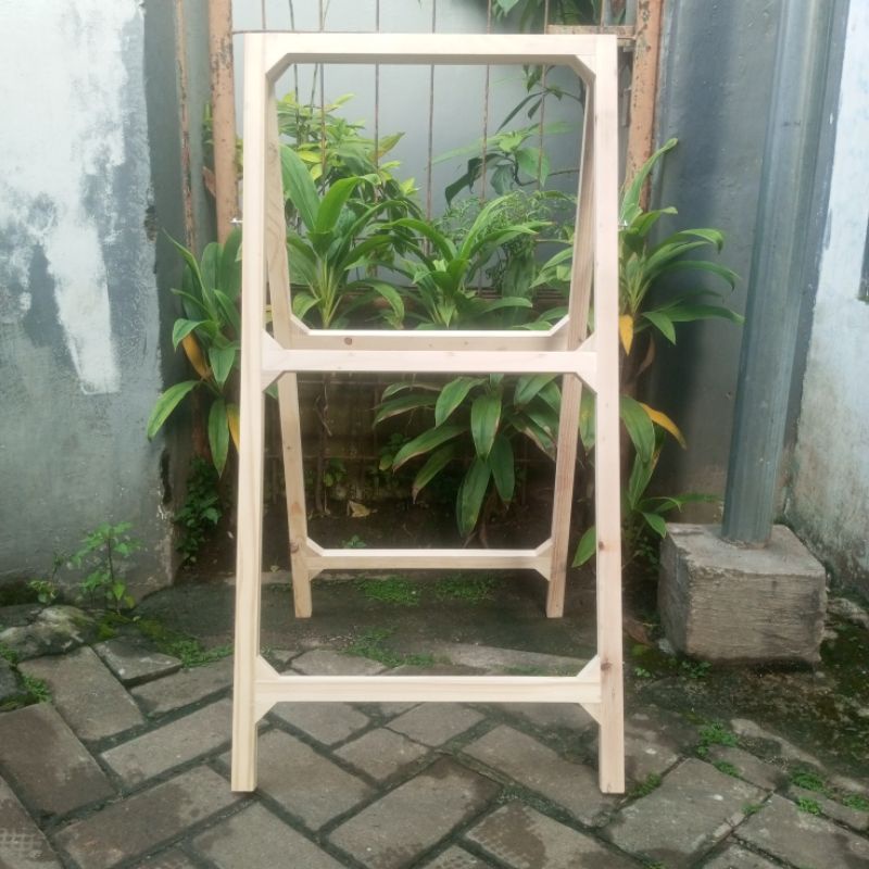 Jual Rangka Standing Banner Kayu Sisi Shopee Indonesia