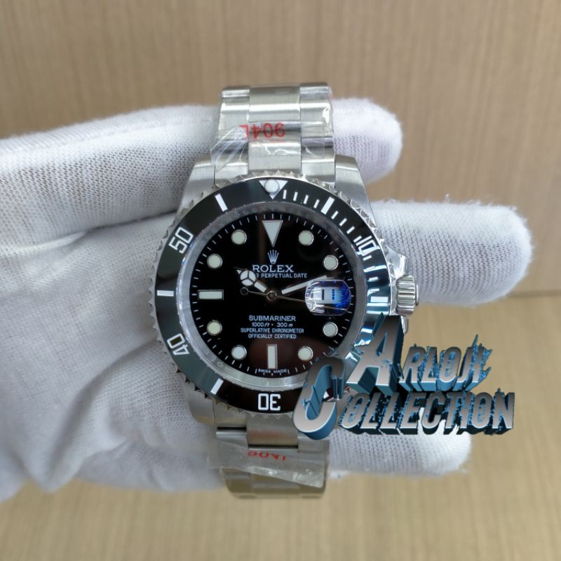 Jual Jam Tangan Rolex Submariner Black Lb Auto Matic Copy Clone