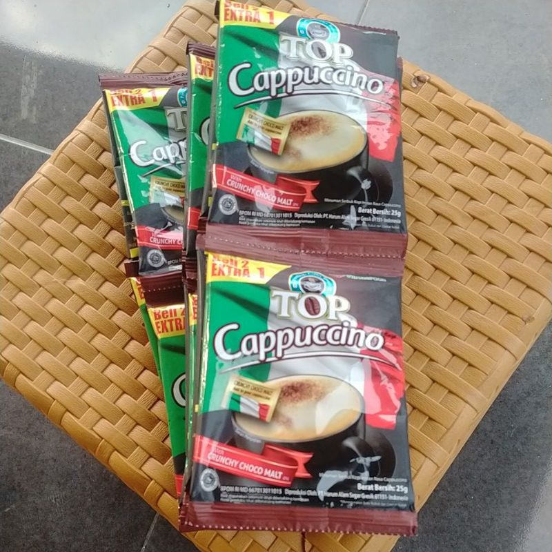 Jual 1 Renceng 15 Sachet Top Kopi Cappucino Coffee Instant Shopee