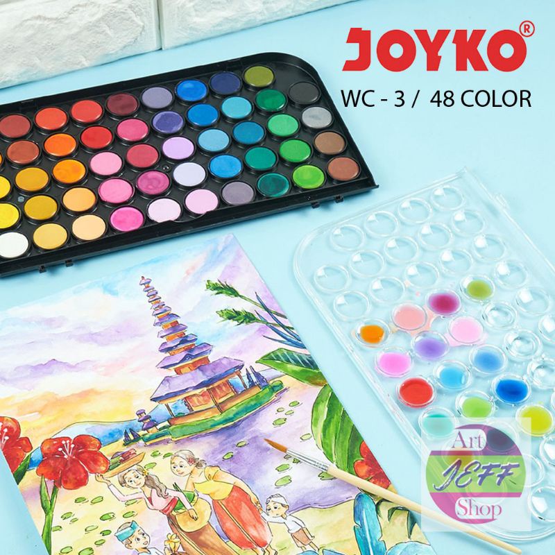 Jual Watercolor Set Cat Air Joyko Wc Warna Shopee Indonesia