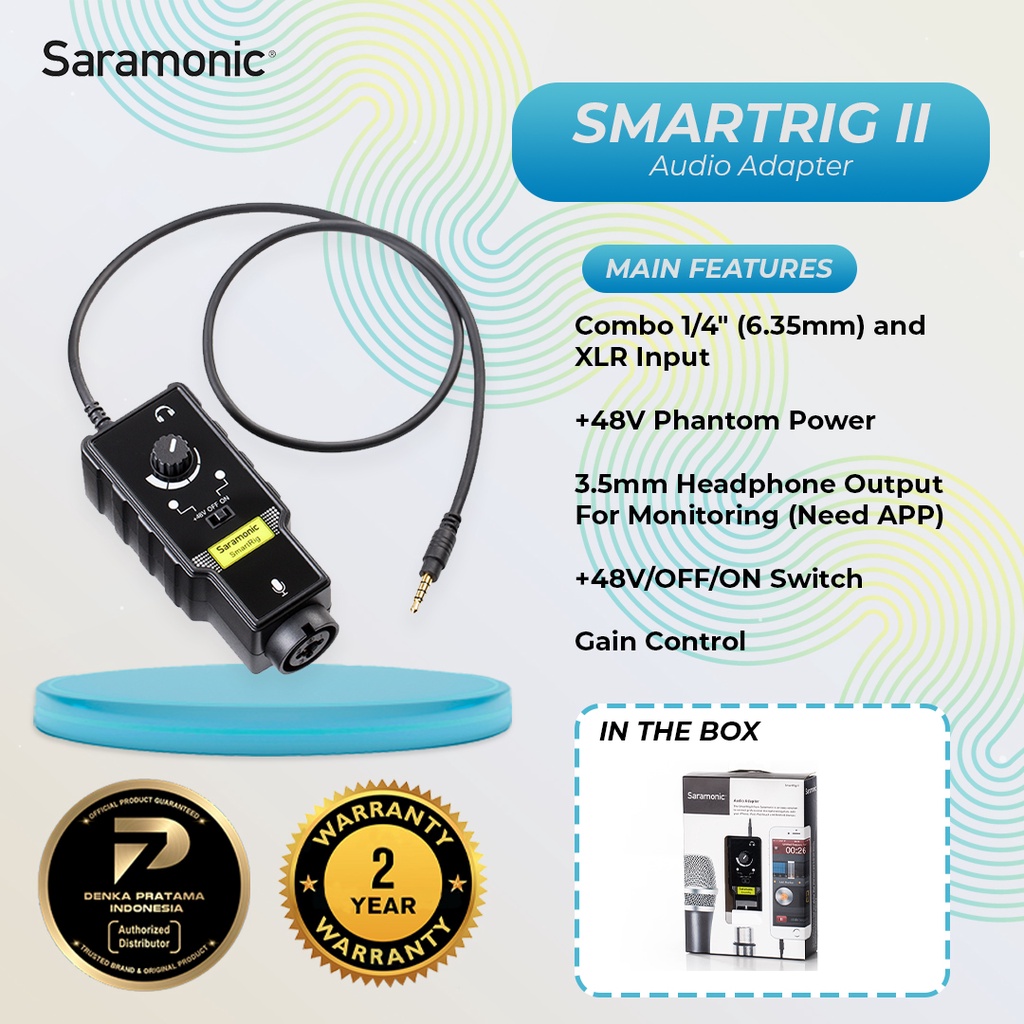 Jual Saramonic Smartrig Ii Smartphone Audio Interface Shopee Indonesia