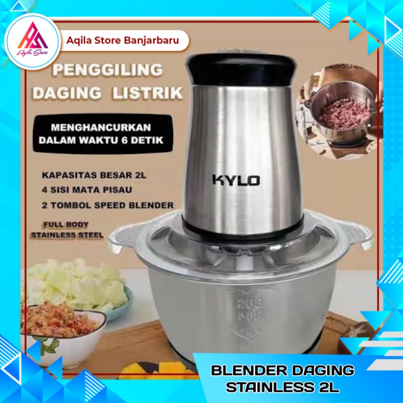 Jual Blender Stainless L Kylo Blender Daging Stainless Liter