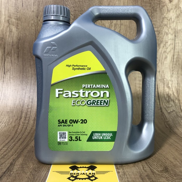 Jual Oli Mesin Fastron Eco Green 0W 20 3 5 Liter Mobil Lcgc Pertamina