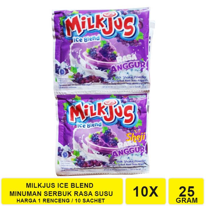 Jual Milkjus Minuman Serbuk Aneka Rasa Susu Renceng Isi Sachet