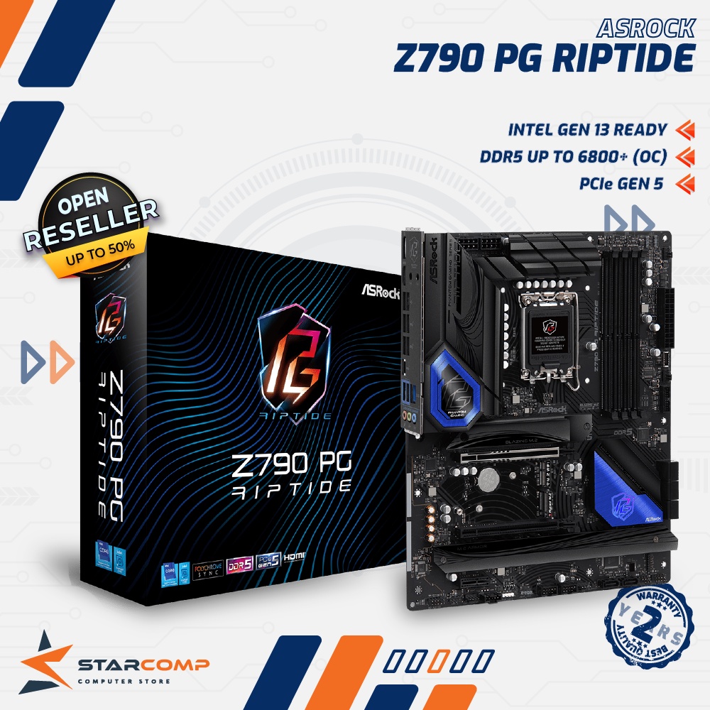 Jual Asrock Z Pg Phantom Gaming Riptide Intel Lga Mobo Z