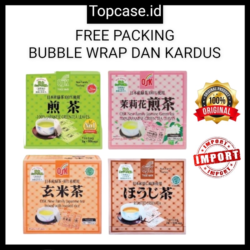 Jual Teh Hijau Green Tea Jepang Osk Japanese Green Tea Sachet