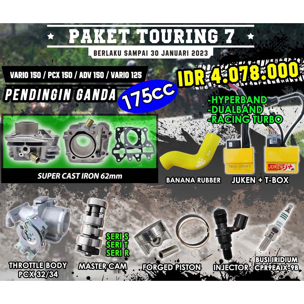 Jual VARIO 150 PCX 150 ADV 150 VARIO 125 PAKET BORE UP BRT 7 BLOK