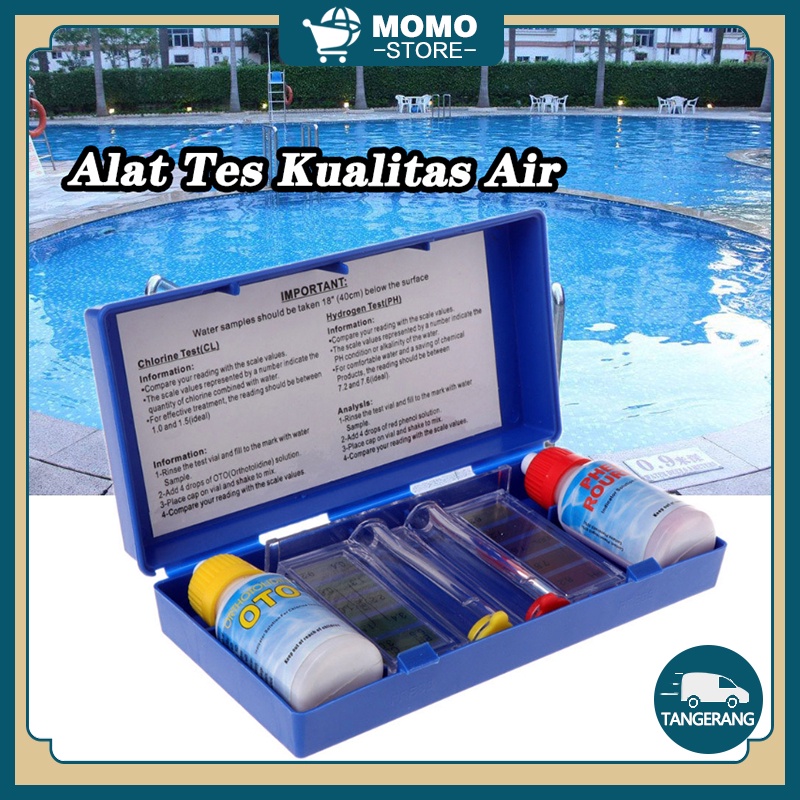 Jual Tes Kit Kolam Renang Alat Tes Kualitas Air PH Chlorine Untuk