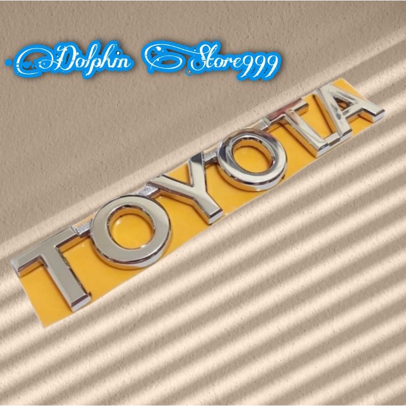 Jual Emblem Tulisan Toyota Bagasi Belakang Innova Hilux Fortuner