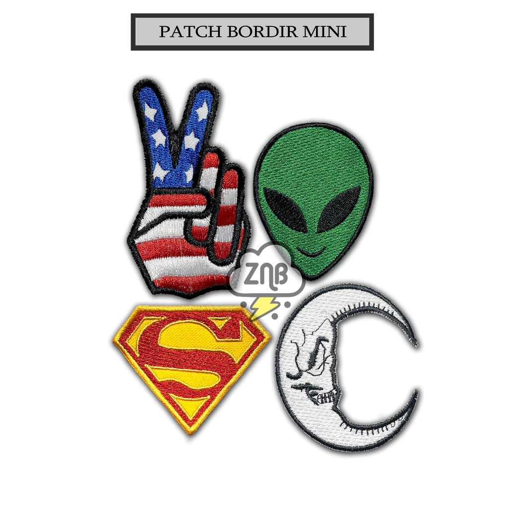 Jual Patch Bordir Kecil Patch Lucu Emblem Keren Best Quality Shopee