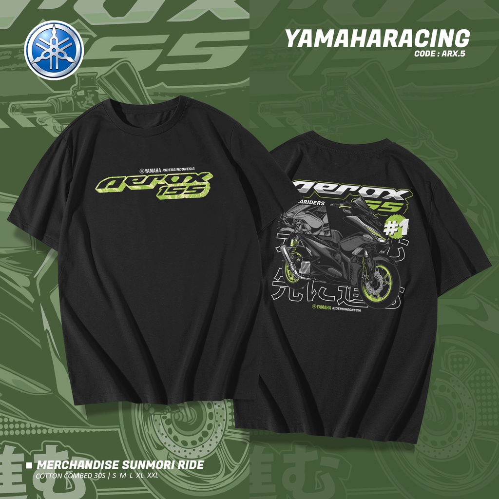 Jual Kaos Tshirt Sunmori Yamaha Aerox Old Aerox New Conected