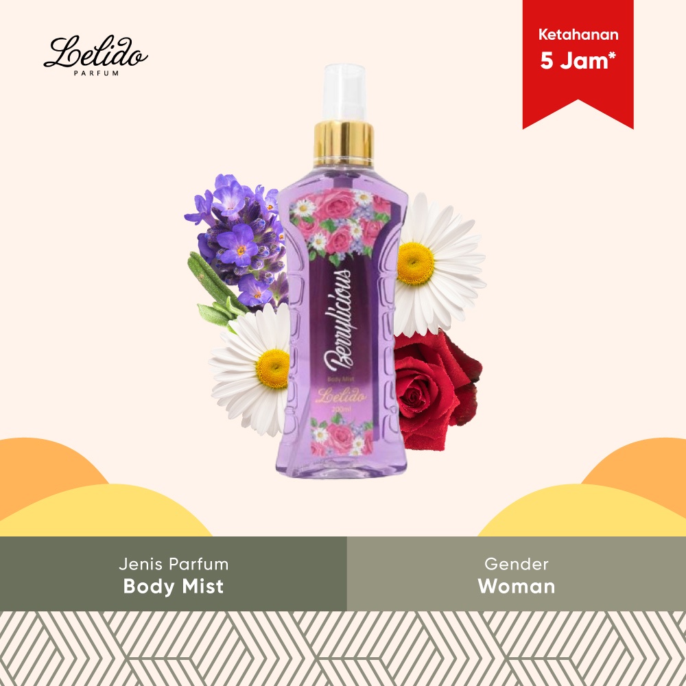 Jual Parfum Wanita Lelido Berrylicious Woman Body Mist Shopee Indonesia