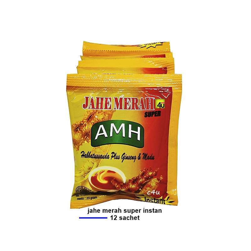 Jual Jahe Merah Super AMH Jahe Instant Isi 10 Sachet Shopee Indonesia