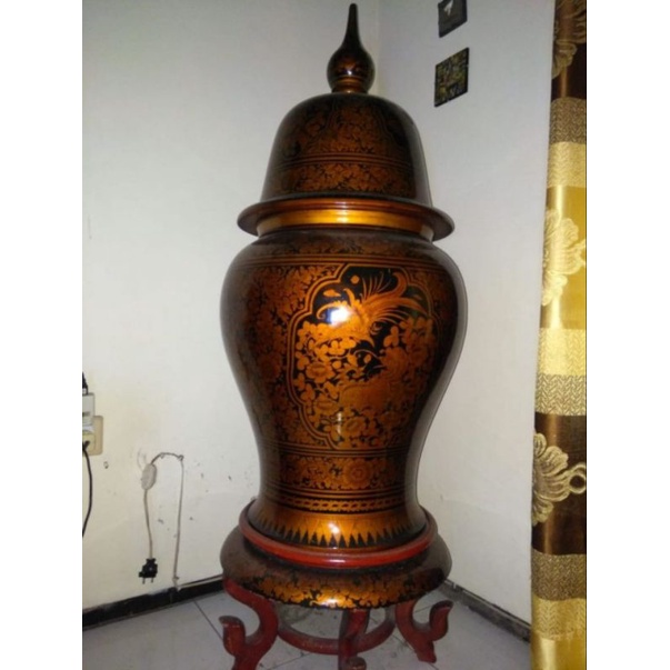 Jual Guci Kayu China Langka Unik Antik Lawas Kuno Jadul Vintage