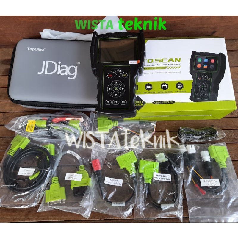 Jual JDIAG M100 PRO Scanner Motor Injeksi Sepeda Motor Obd1 Dan Obd2