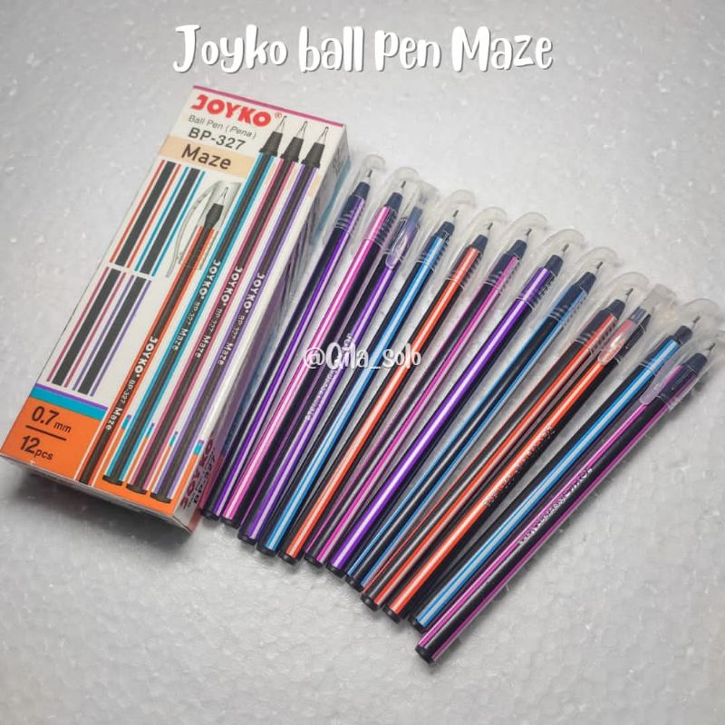 Jual Bolpoin Pulpen Ball Pen JOYKO Maze BP 327 0 7 Mm 1 Pak 12 Pcs