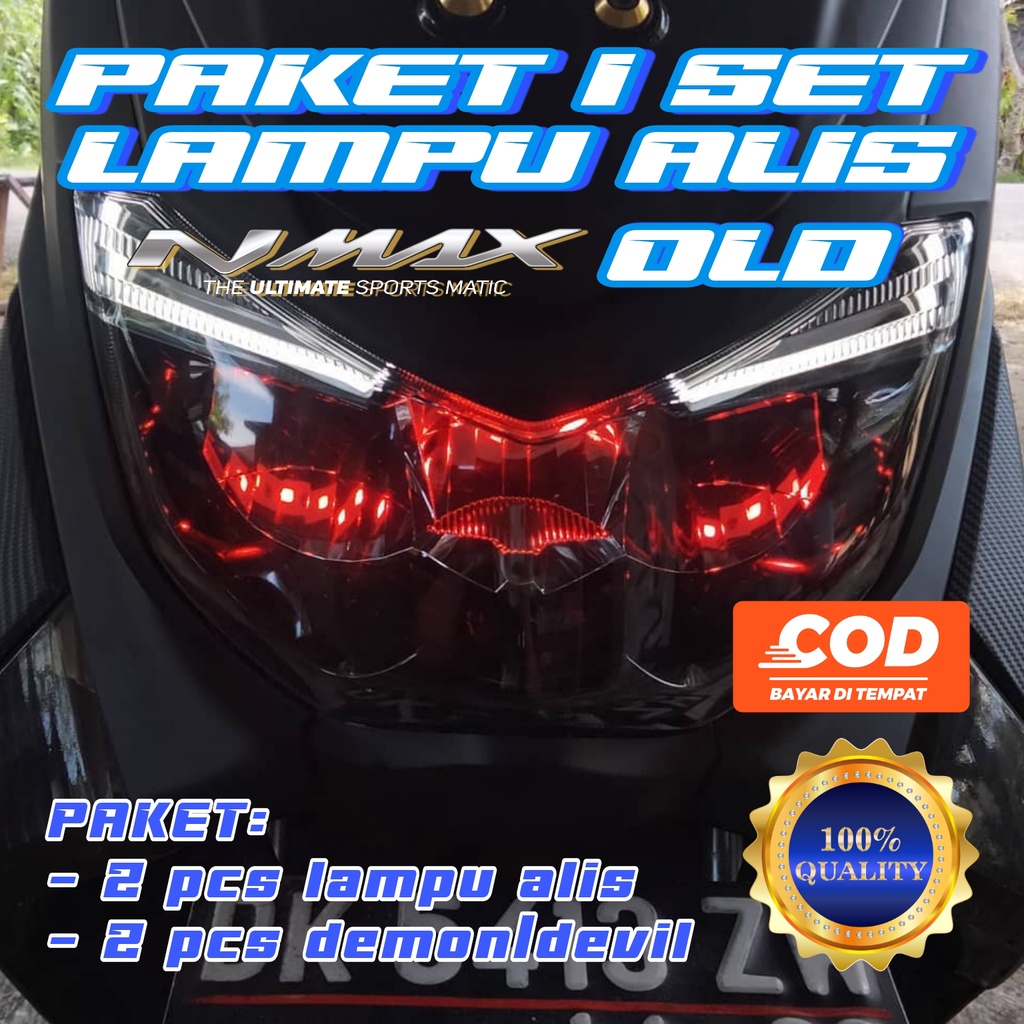 Jual LAMPU ALIS NMAX OLD DRL BONUS DEVIL PAKET GRATIS DEMON DEVIL