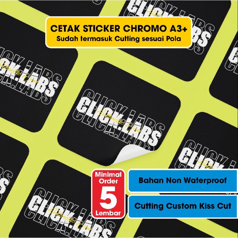 Jual Cetak Sticker Label Makanan Dan Minuman Sticker Crhomo Shopee