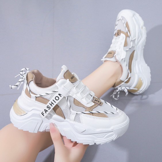 Jual Sneaker Wanita Fashion Import Sepatu Perempuan Sport Korean Style