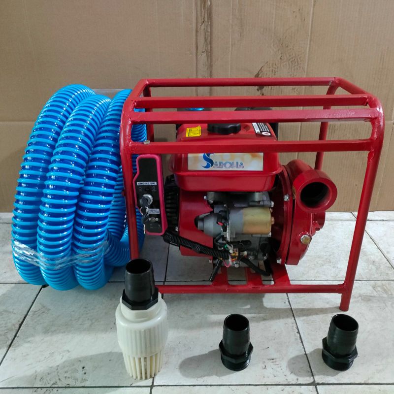 Jual Pompa Pemadam 2 SAROHA Tekanan Tinggi 8HP Elektrik Starter Free