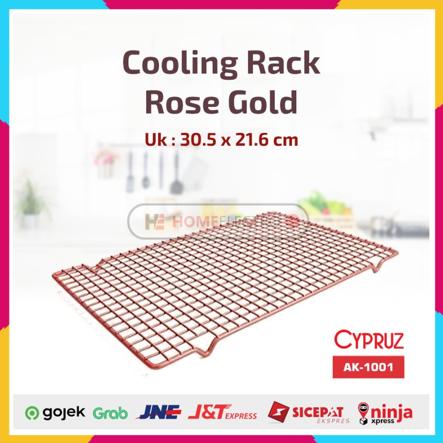 Jual Cypruz AK 1001 Rak Pendingin Cooling Rack Rose Gold 30 5 X 21 6 Cm