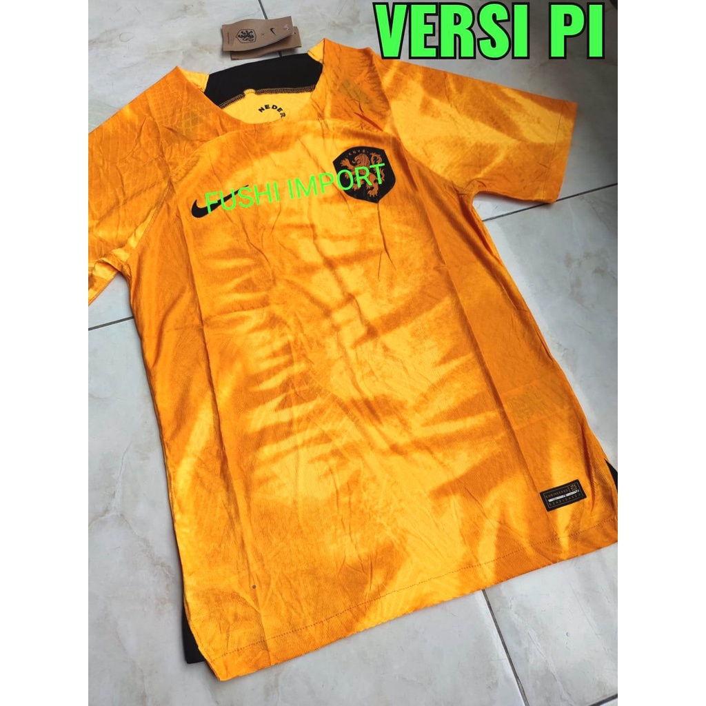 Jual Player Issue Jersey Baju Bola Belanda Home World Cup Piala Dunia