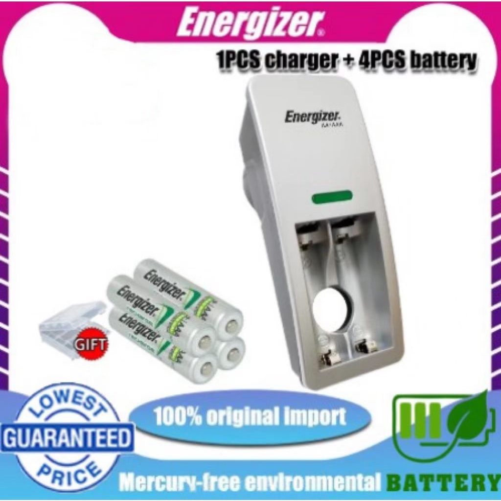 Jual Pengisi Daya Baterai Energizer Aa Aaa Baterai Isi Ulang Kamera