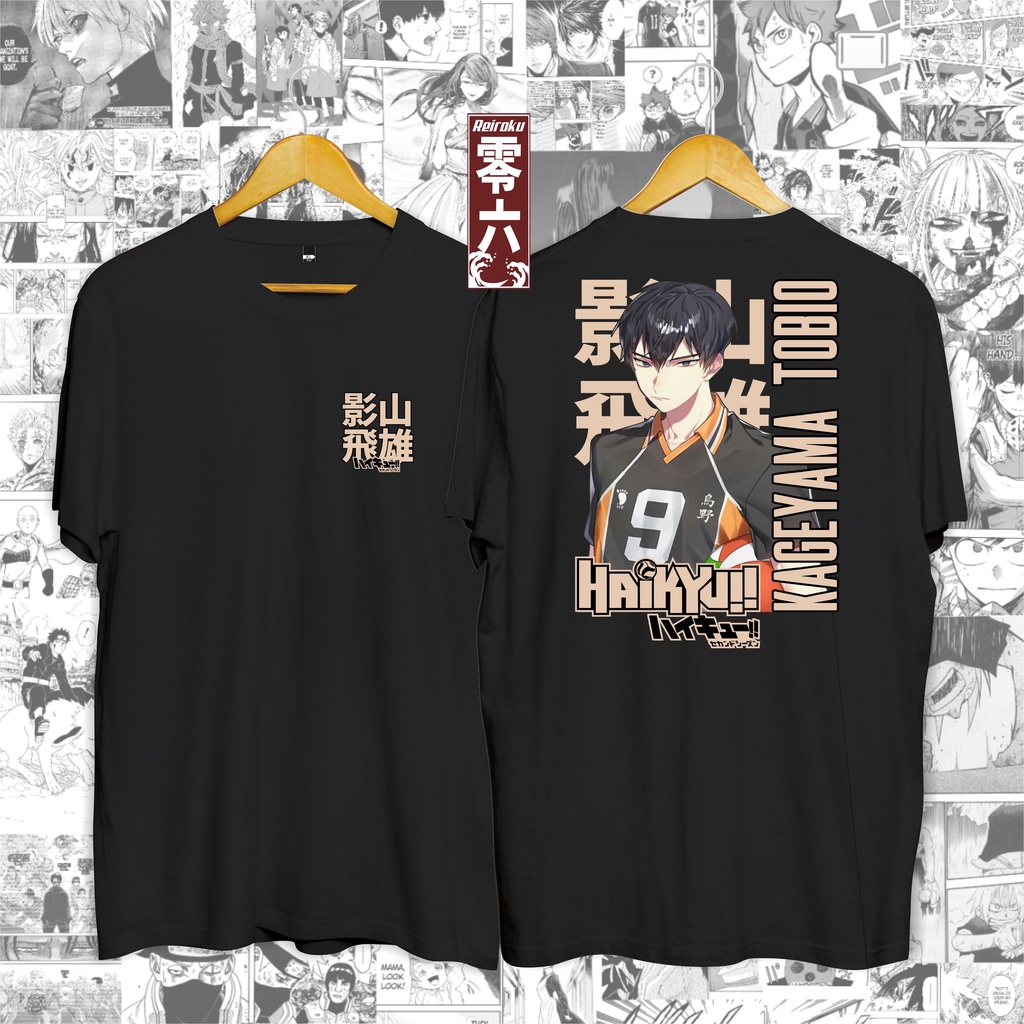 Jual Kaos KAGEYAMA TOBIO HAIKYU Kaos Anime Kaos Wibu Kaos Japan Kaos