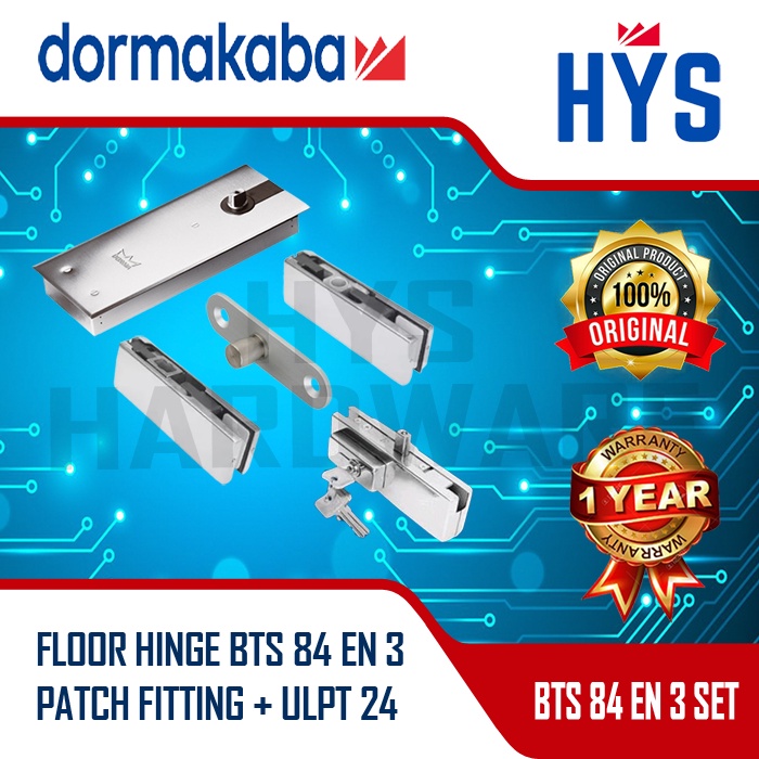 Jual Floor Hinge Dorma BTS 84 EN3 Set Penjepit Kaca Frameless Engsel