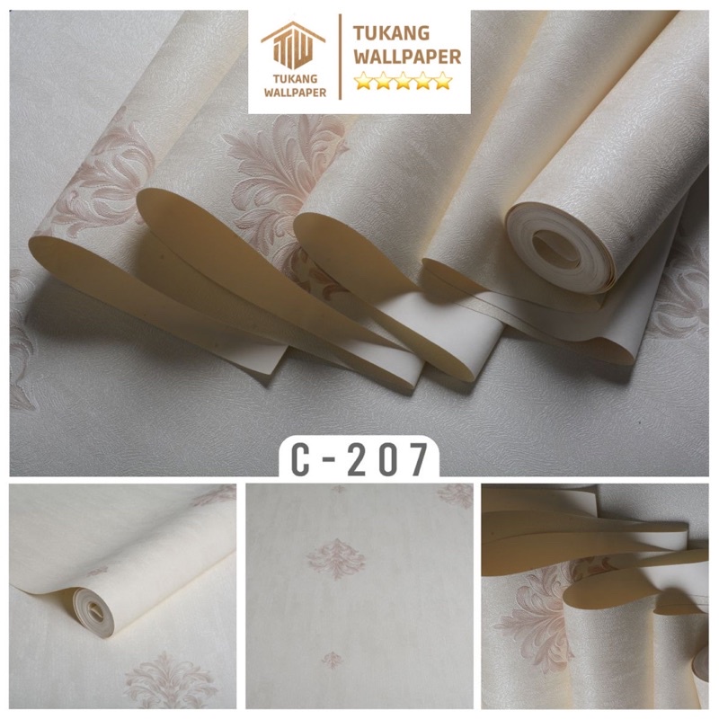 Jual Wallpaper Dinding Vinyl Salur Mewah D Premium Tebal Bertekstur