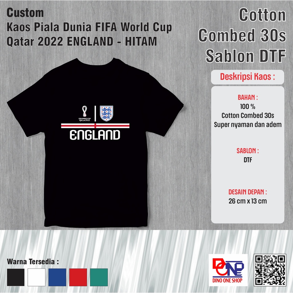 Jual Kaos Piala Dunia Fifa World Cup Qatar England Shopee Indonesia