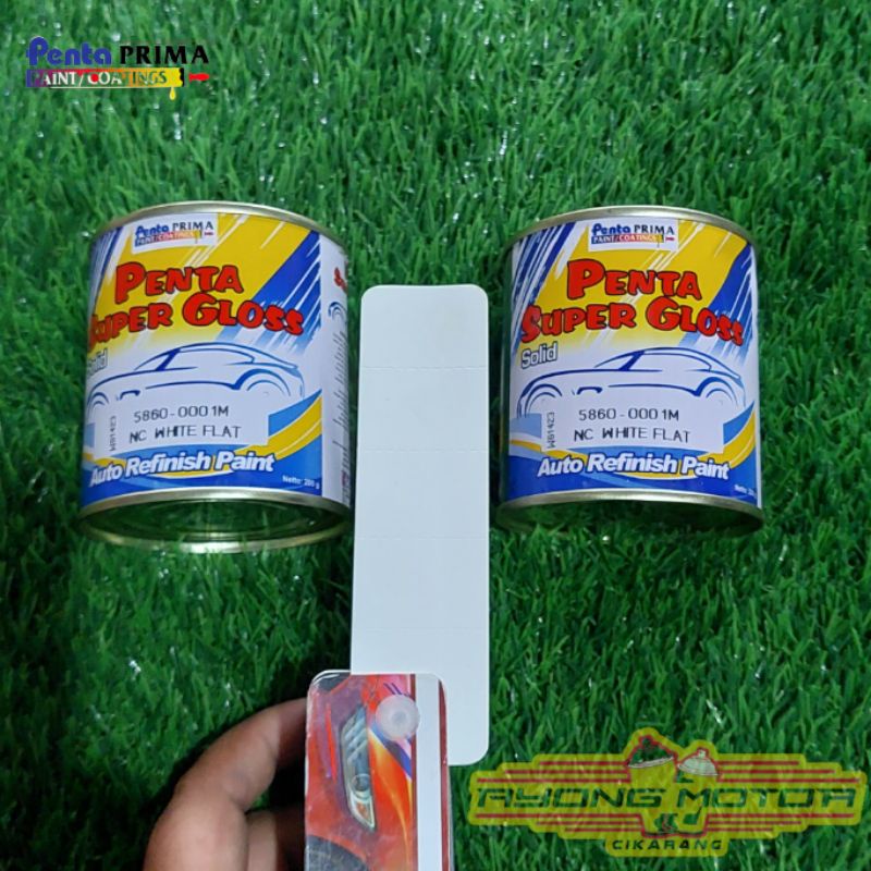 Jual Cat Penta Super Gloss Cat Duco 0001M NC White Flat 0 2Kg Putih