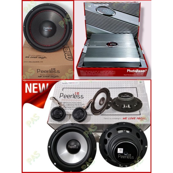 Jual Paket Audio Peerless Subwoofer Peerless 12 Inch M12 MKII