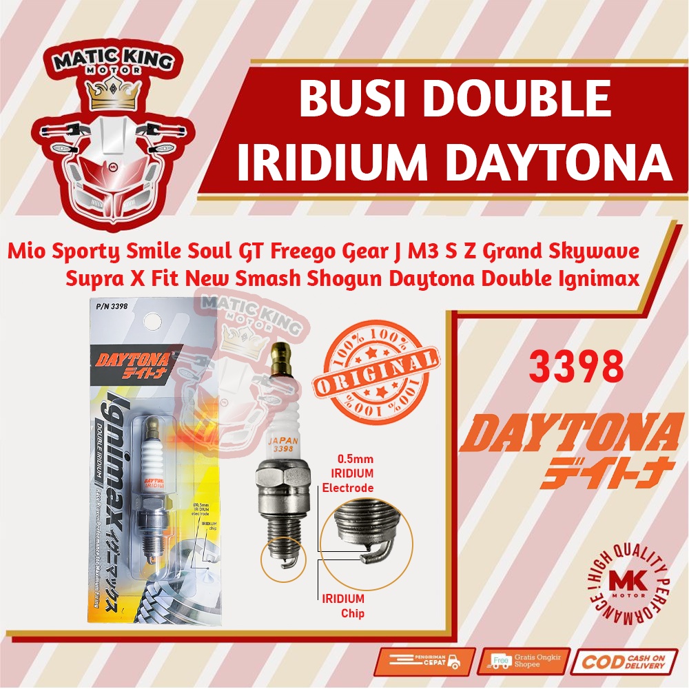 Jual Busi Racing Iridium Mio Sporty Smile Grand Supra X Lama Fit New