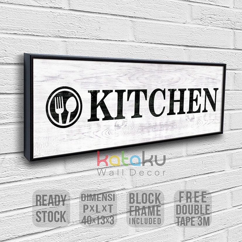 Jual Papan Tanda Tulisan Kitchen Sign Wall Decor Hiasan Dinding Dapur