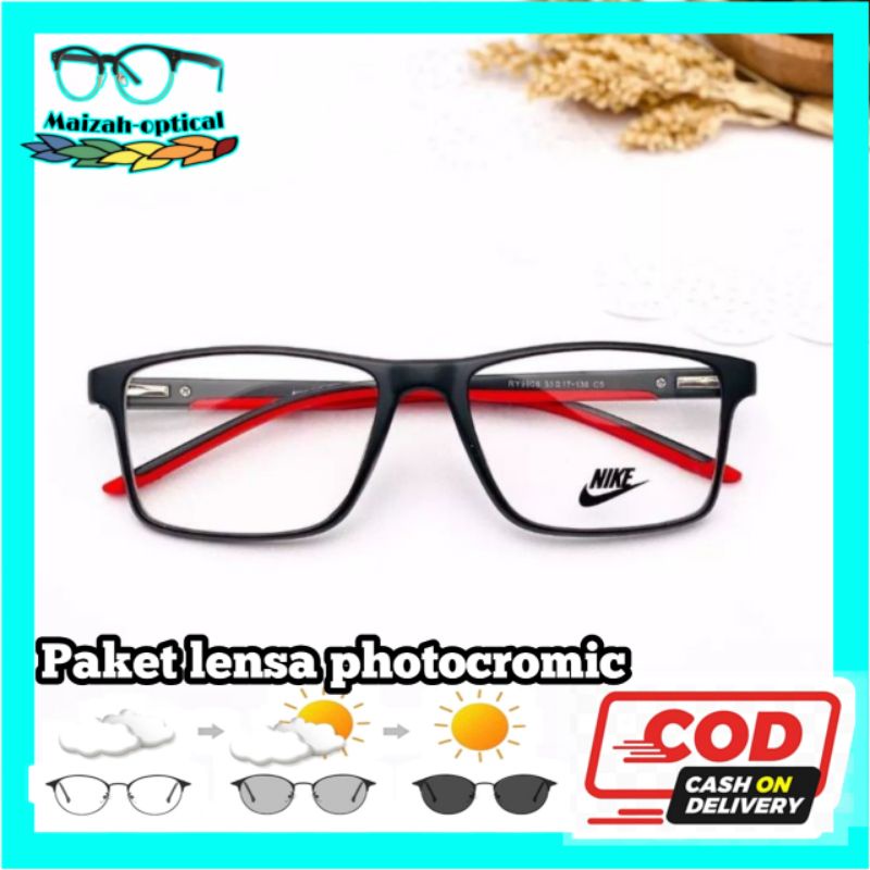 Jual Kacamata Pria Sporty Paket Frame Lensa Photocromic Kacamata