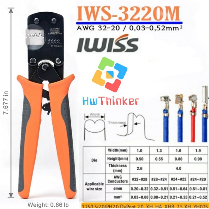 Jual IWISS 3220 IWS 3220M Tang Crimper Plier Crimping Tool Micro