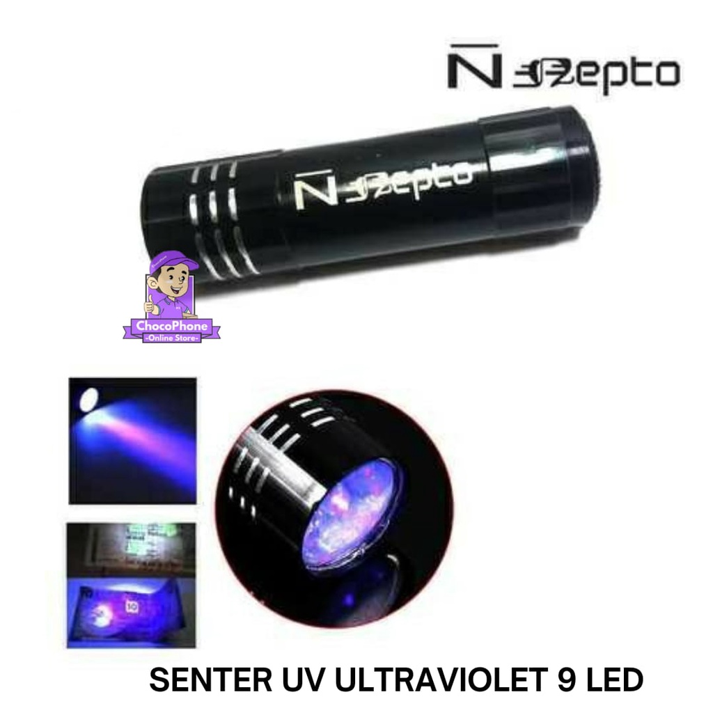 Jual Senter Uv Ultraviolet Led Nepto Lampu Uv Shopee Indonesia